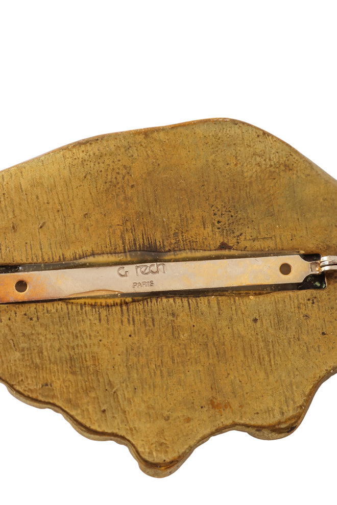 shell brooch by Georges Rech signature @ Recess LA