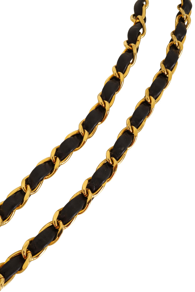 Leather Woven Chain Belt by Chanel @ Recess LA closeup zoomed