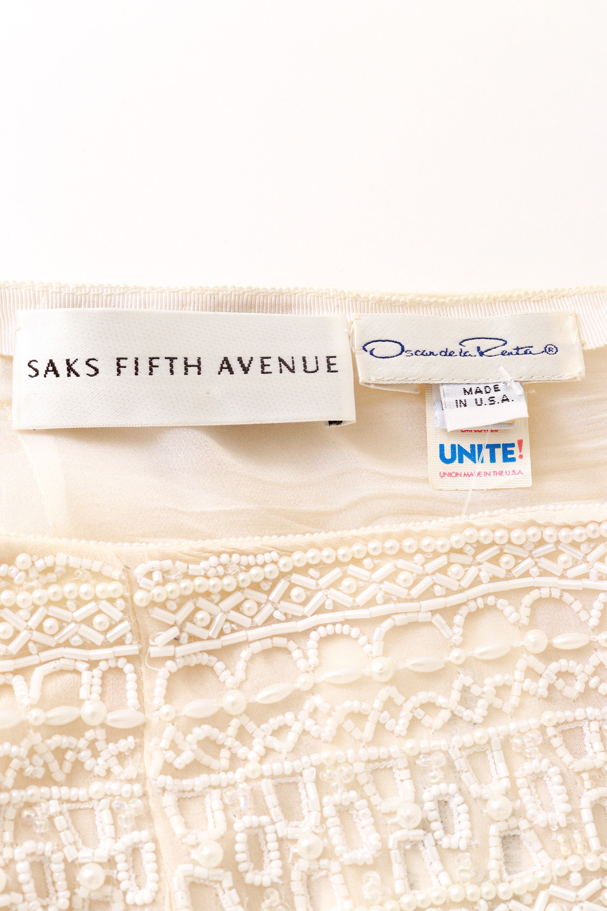 Beaded skirt by Oscar de la Renta label @ Recess LA