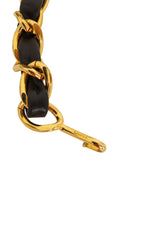 Leather Woven Chain Belt by Chanel @ Recess LA Chanel stamp on chain
