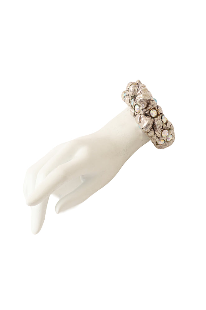 shell and crystal cuff bracelet on mannequin @ Recess LA