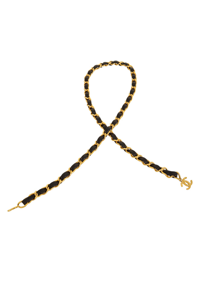 Leather Woven Chain Belt by Chanel @ Recess LA in loop fashion 