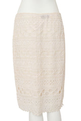 Beaded skirt by Oscar de la Renta on mannequin close @ Recess LA