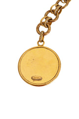 Multi-Chain Pearl Medallion Belt by Chanel back of medallion @ Recess LA 