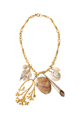 Organic shell cluster necklace @ Recess LA