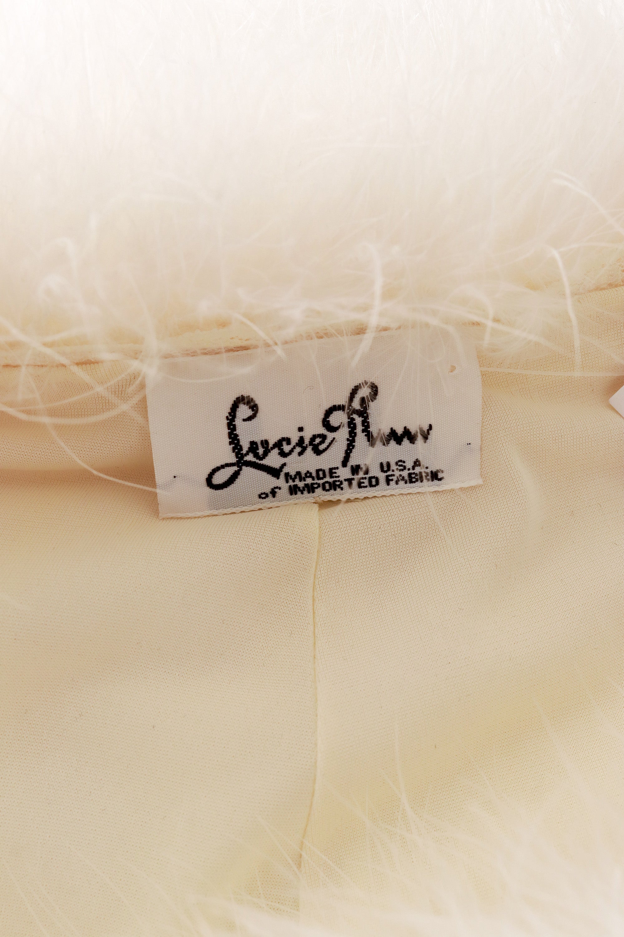 Marabou trim robe by Lucie Ann label @ Recess LA