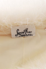 Marabou trim robe by Lucie Ann label @ Recess LA