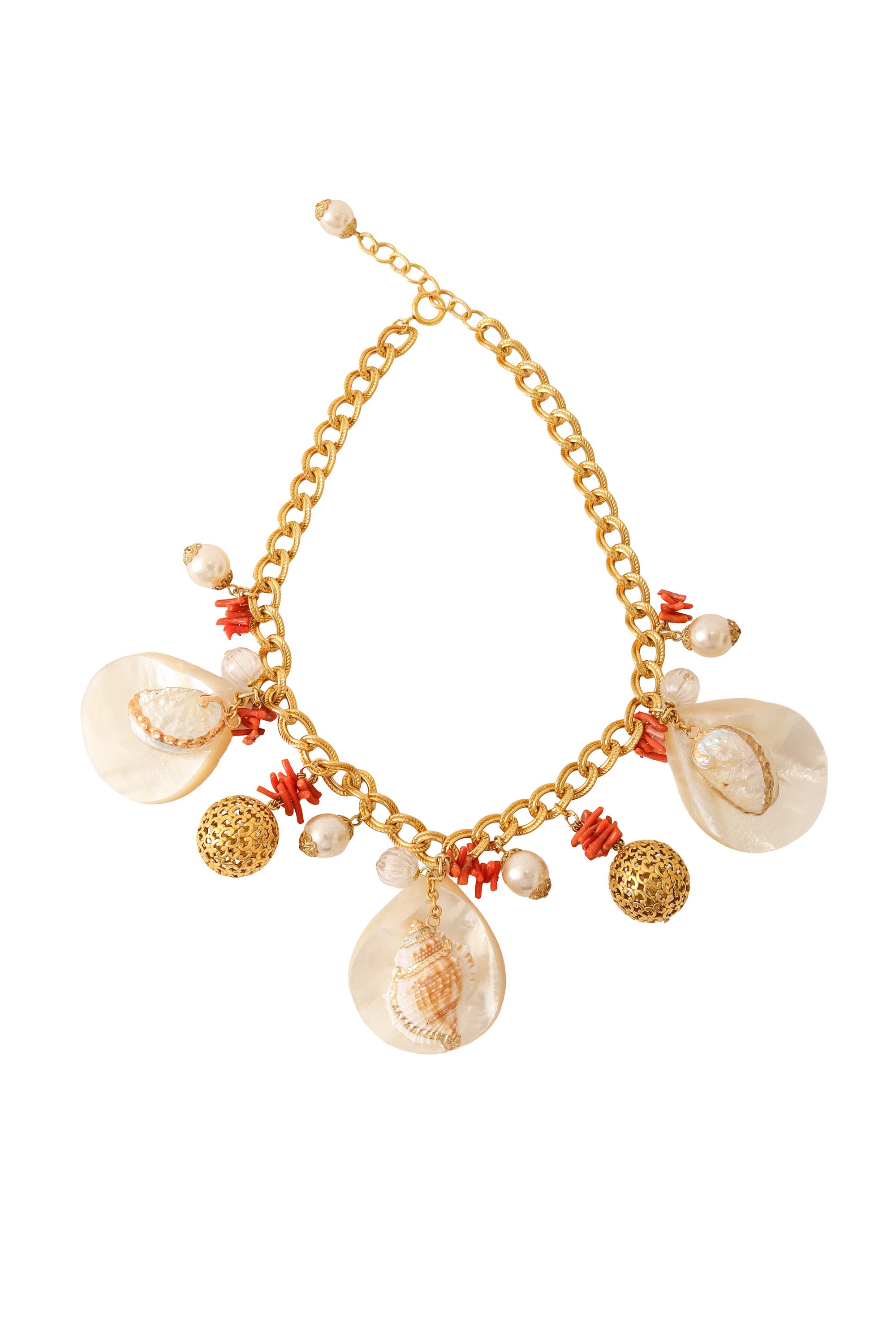 Coastal Coral Charm Necklace @ Recess LA