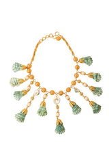 Tiered Shell Fan Necklace @ recess LA