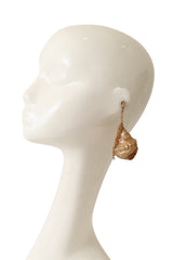 Iridescent Shell Drop Chain Earring on mannequin @ Recess LA