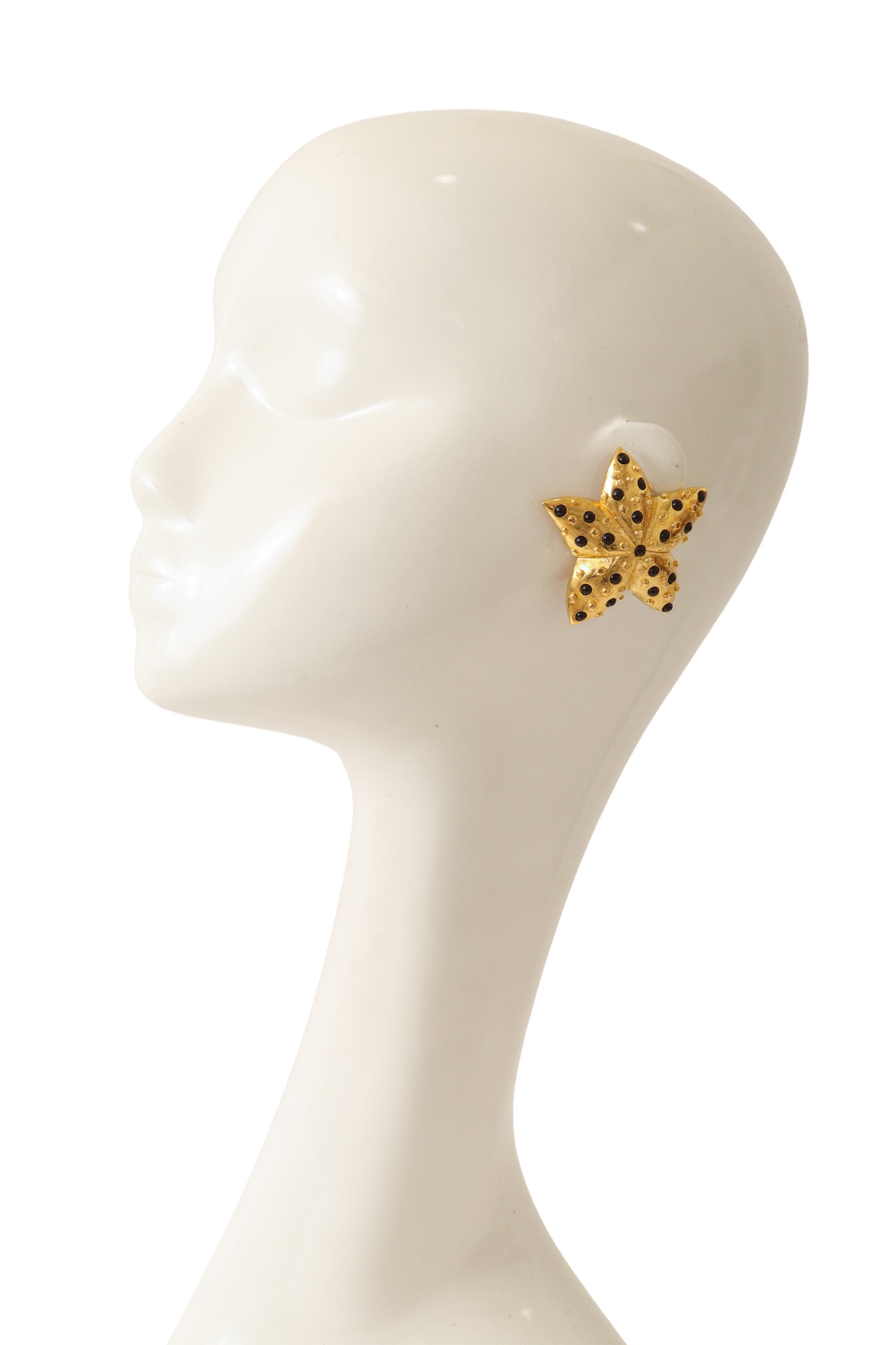 Cabochon Starfish Earrings on mannequin  @ Recess LA