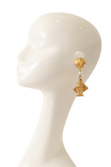 Angelfish Drop Earrings I on mannequin @ Recess LA