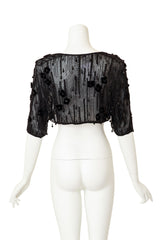  shrug jacket by Melinda Eng on mannequin back @ Recess LA