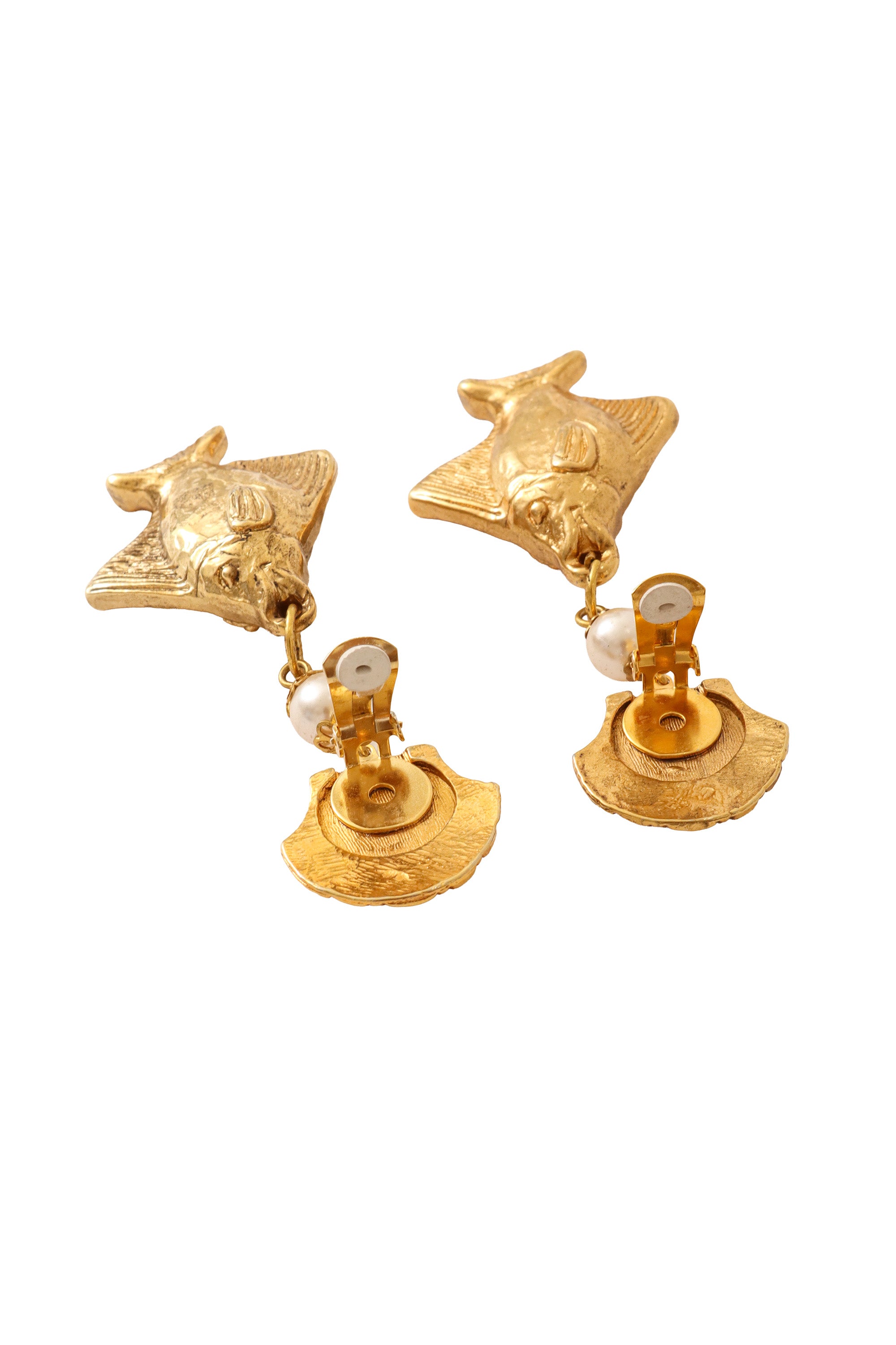 Angelfish Drop Earrings I backs open @ Recess LA