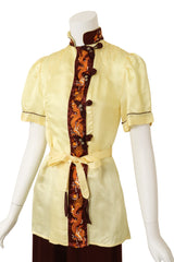 Vintage Chinoiserie Dragon Lounge Set on mannequin close @ Recess LA