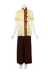 Vintage Chinoiserie Dragon Lounge Set on mannequin unbelted @ Recess LA