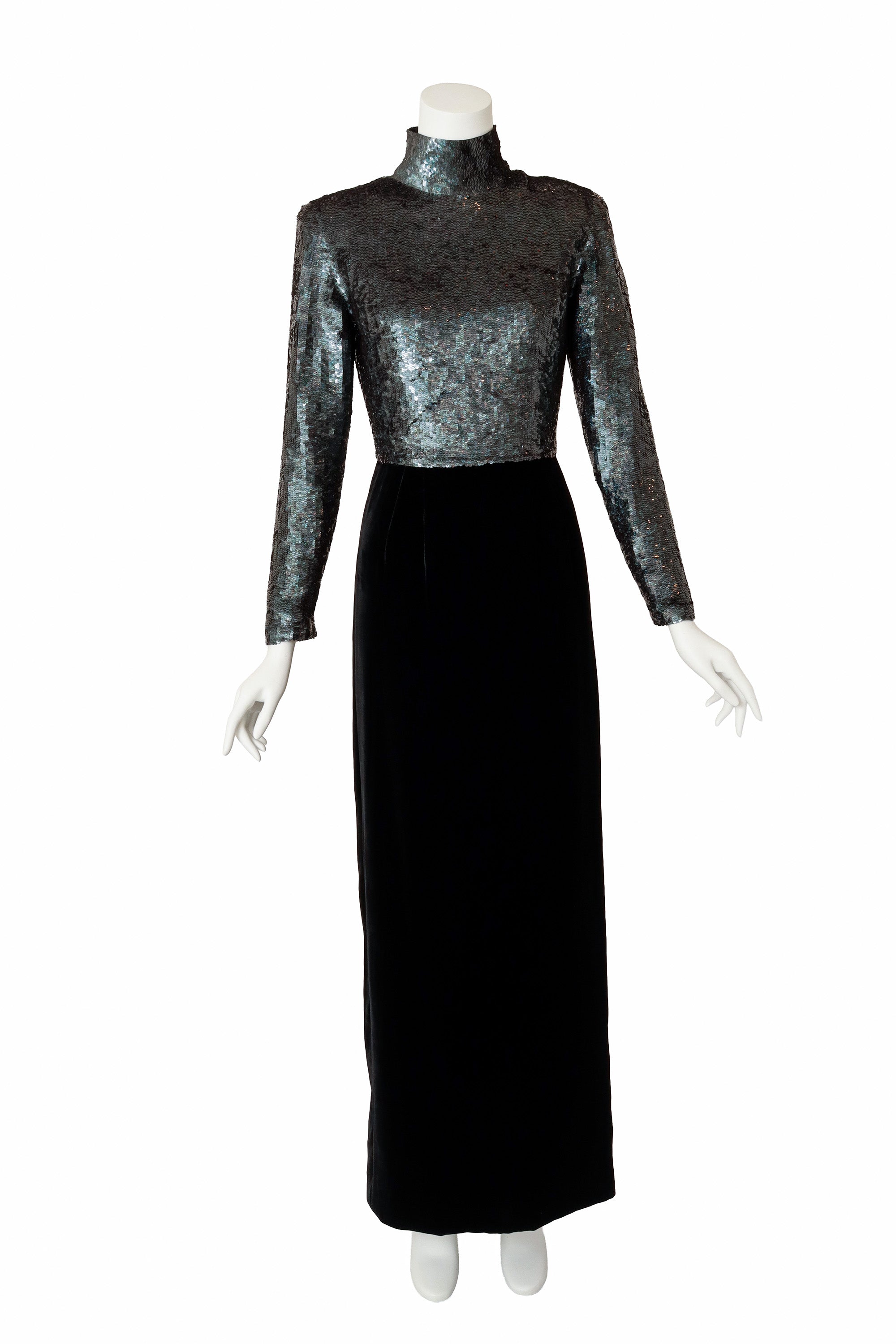 column gown by Jeet on mannequin @ Recess LA