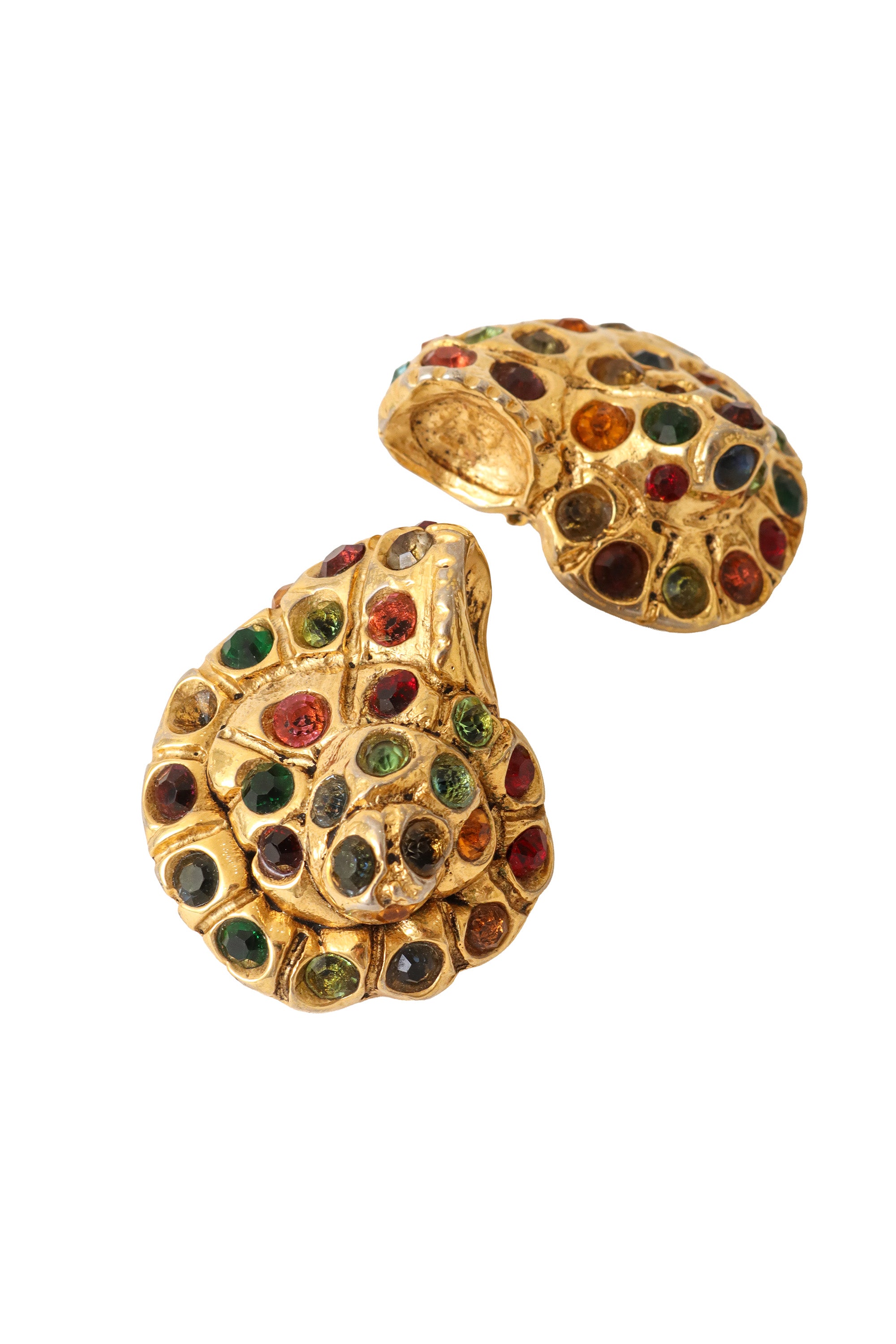 nautilus shell earrings by Kallinger close @ Recess LA