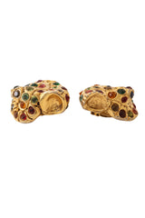 nautilus shell earrings by Kallinger bottoms @ Recess LA