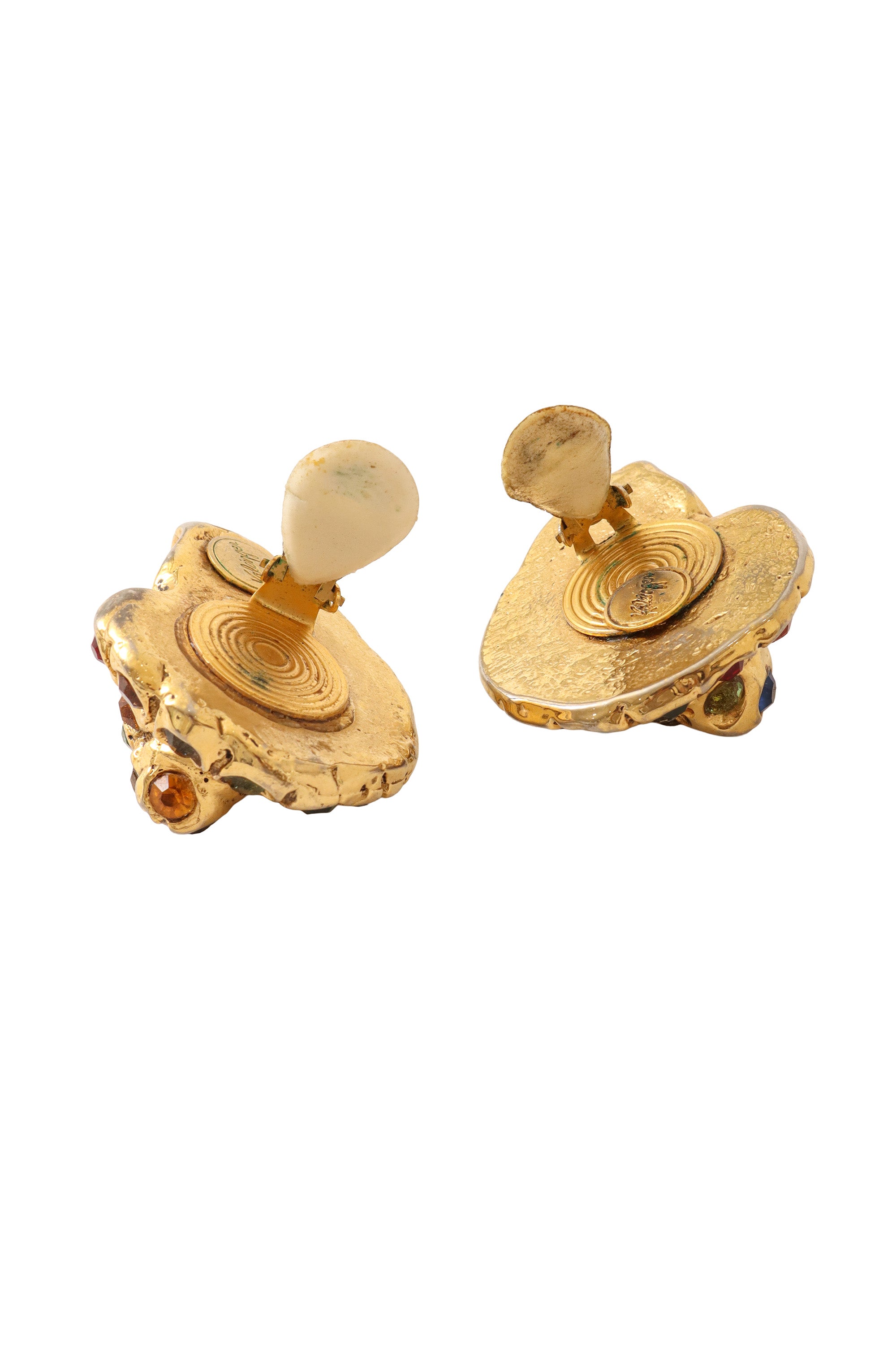 nautilus shell earrings by Kallinger backs open @ Recess LA