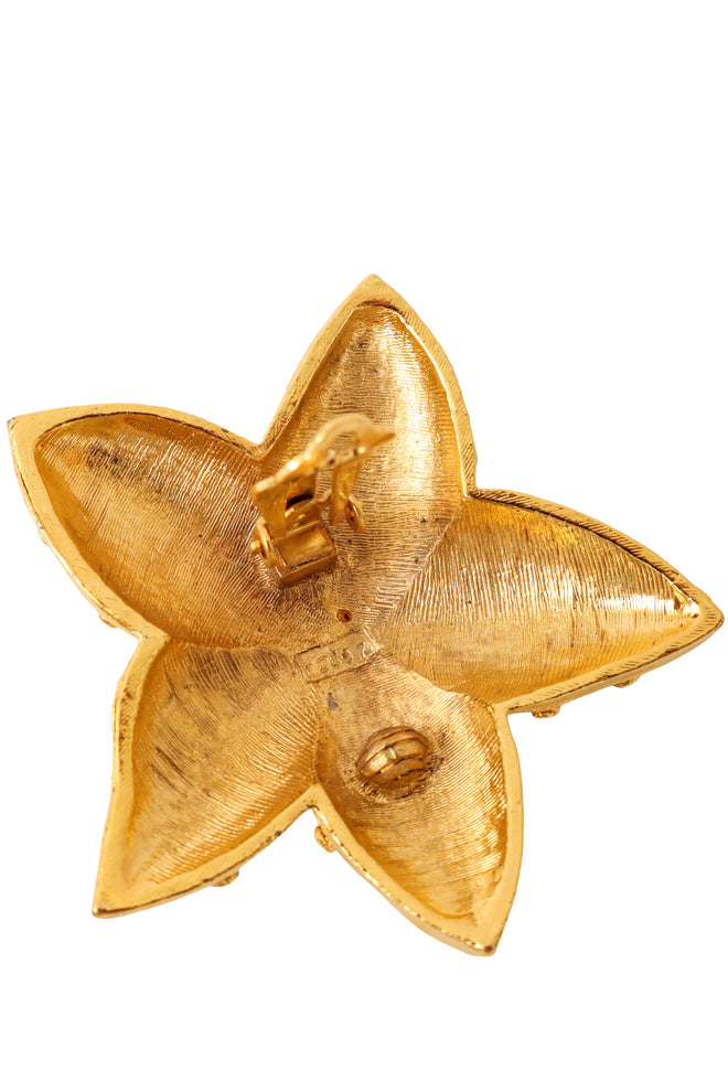 Cabochon Starfish Earrings E 2597 mark @ Recess LA