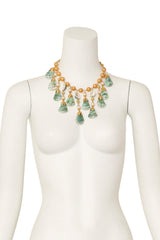 Tiered Shell Fan Necklace on mannequin @ recess LA