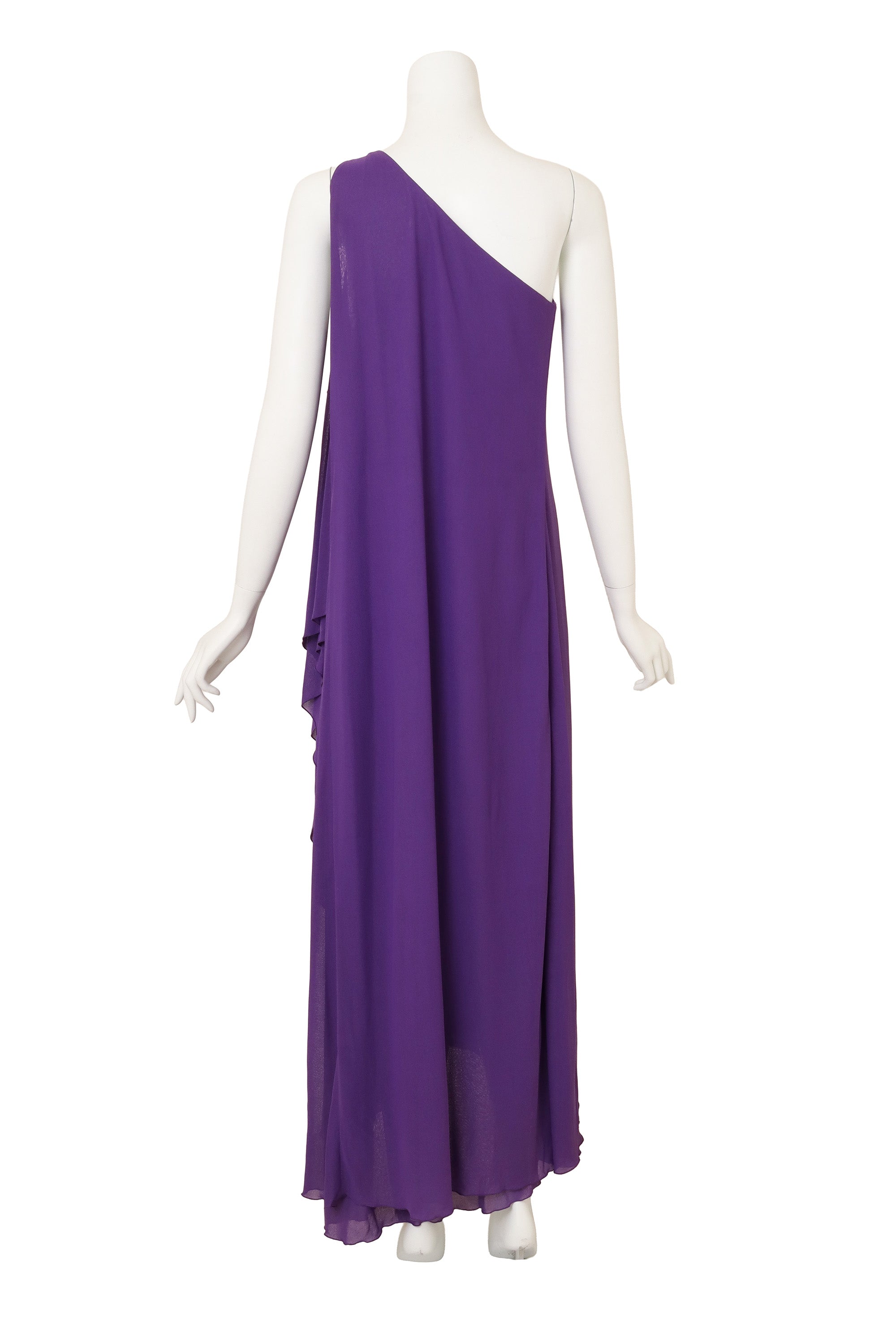 One Shoulder Beaded Gown by Bok K Courture @ Recess LA back of dress 