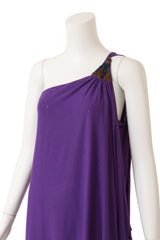 One Shoulder Beaded Gown by Bok K Courture @ Recess LA  closeup 