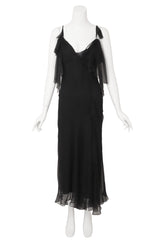 Bias Ruffle Ties Dress by Alberta Ferretti on mannequin @ Recess LA 