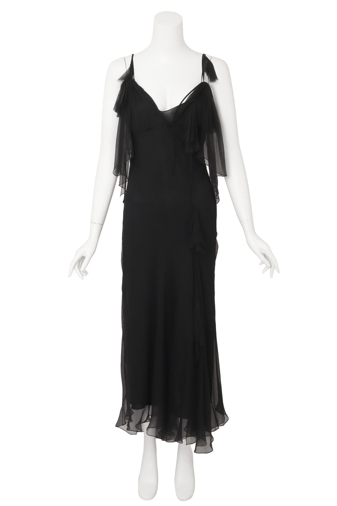 Bias Ruffle Ties Dress by Alberta Ferretti on mannequin @ Recess LA 