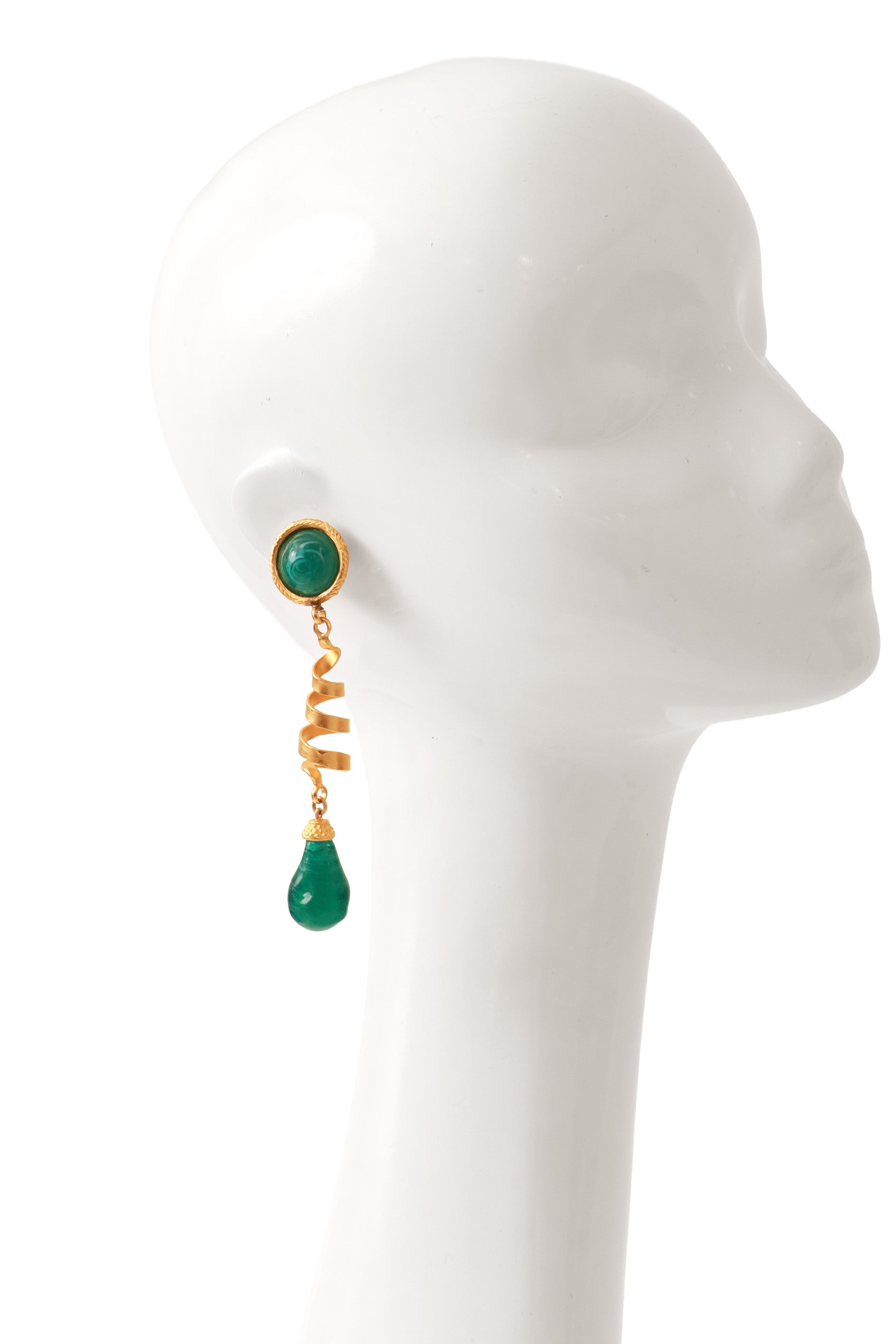 Spiral earrings by Deanna Hamro on mannequin @ Recess LA