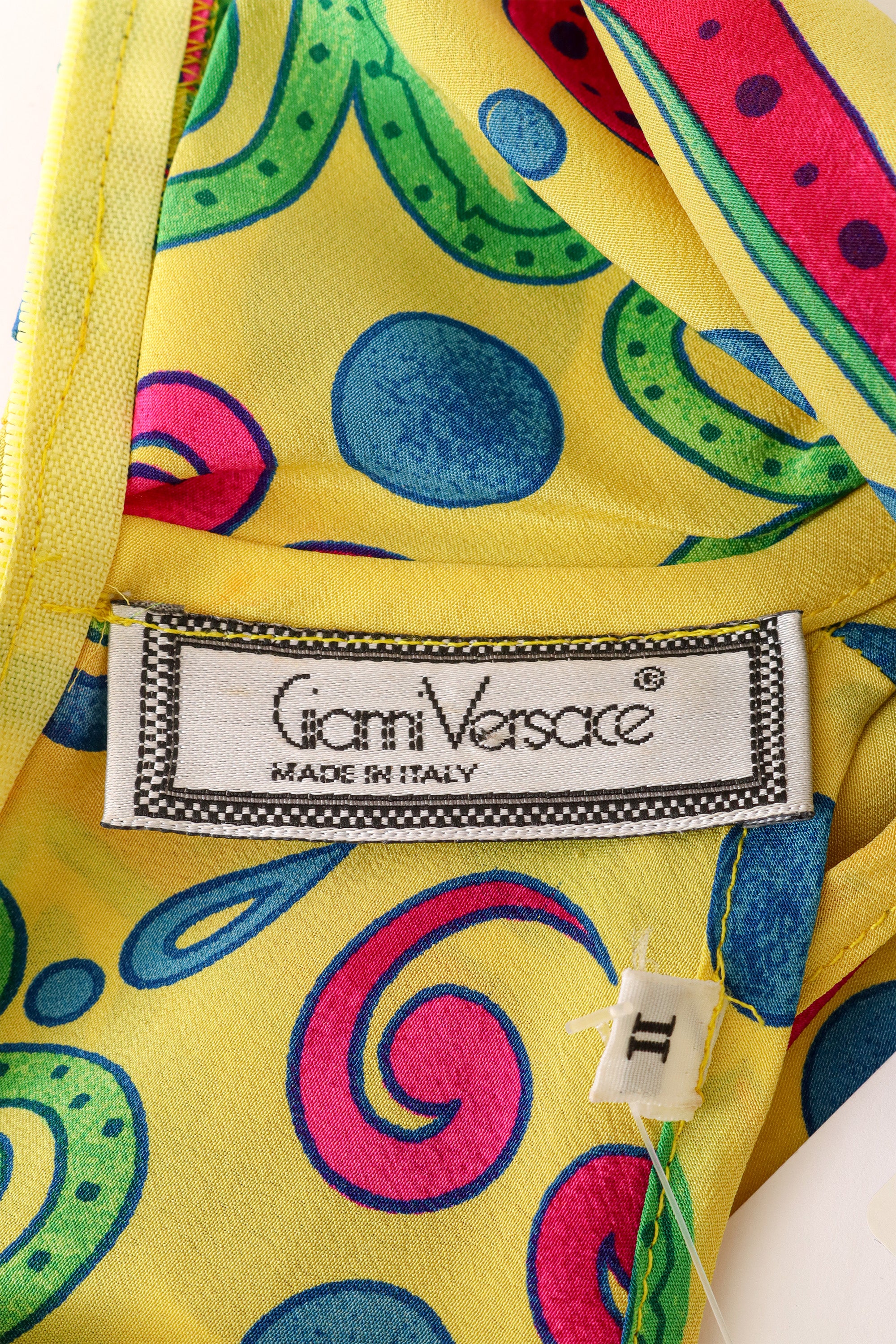 Damask Dot Scarf Top by Gianni Versace label @ Recess LA