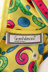Damask Dot Scarf Top by Gianni Versace label @ Recess LA
