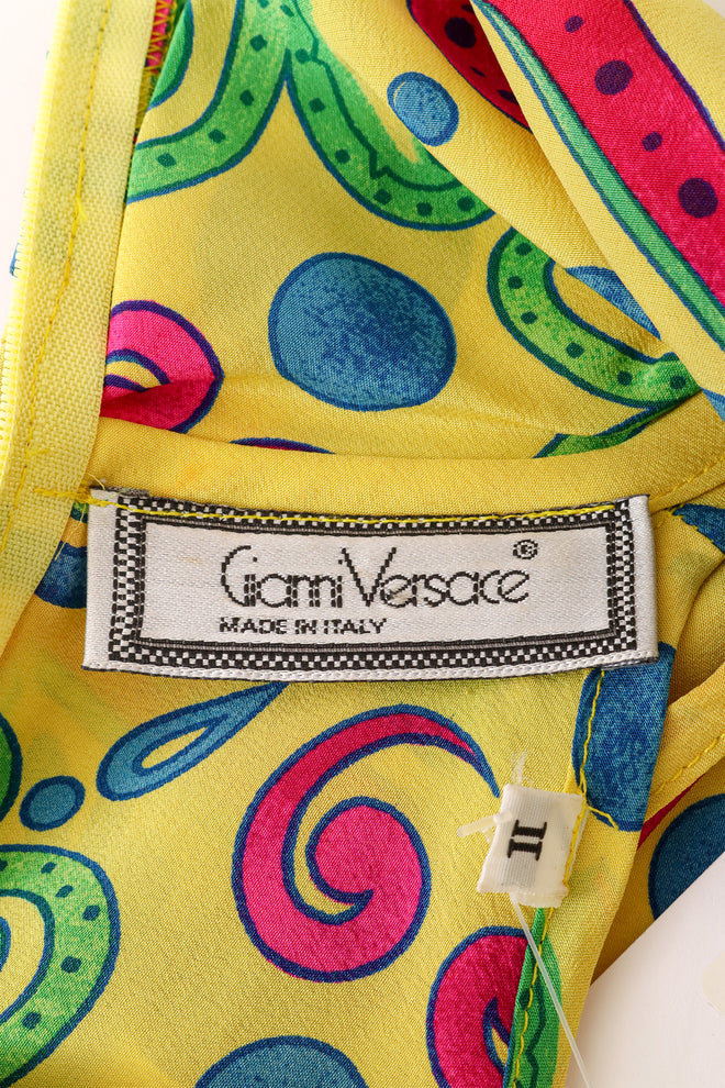 Damask Dot Scarf Top by Gianni Versace label @ Recess LA