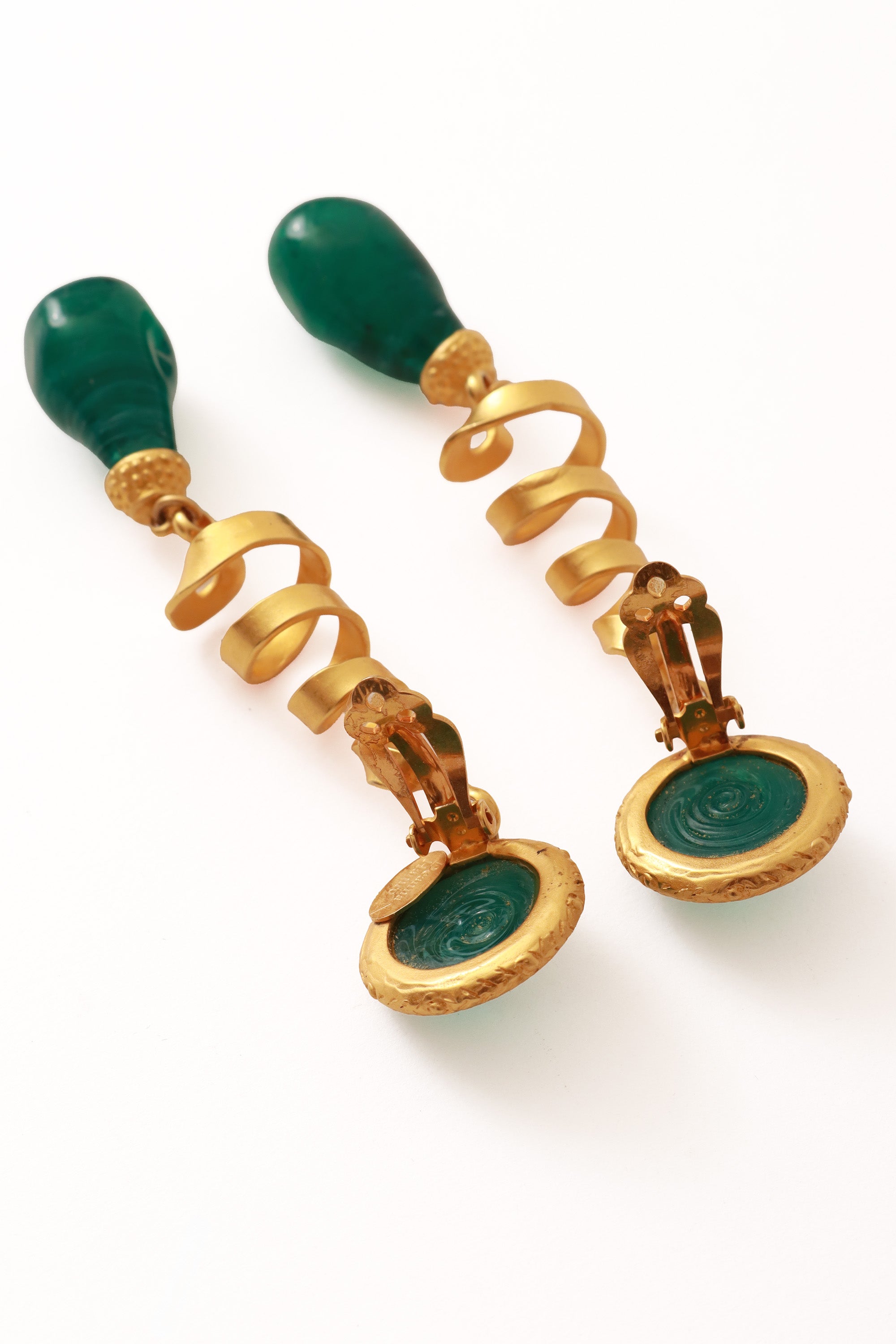 Spiral earrings by Deanna Hamro backs @ Recess LA