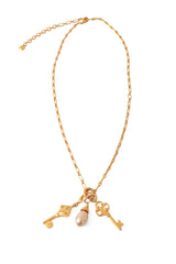 Key charm necklace by Kenneth Lane @ Recess LA