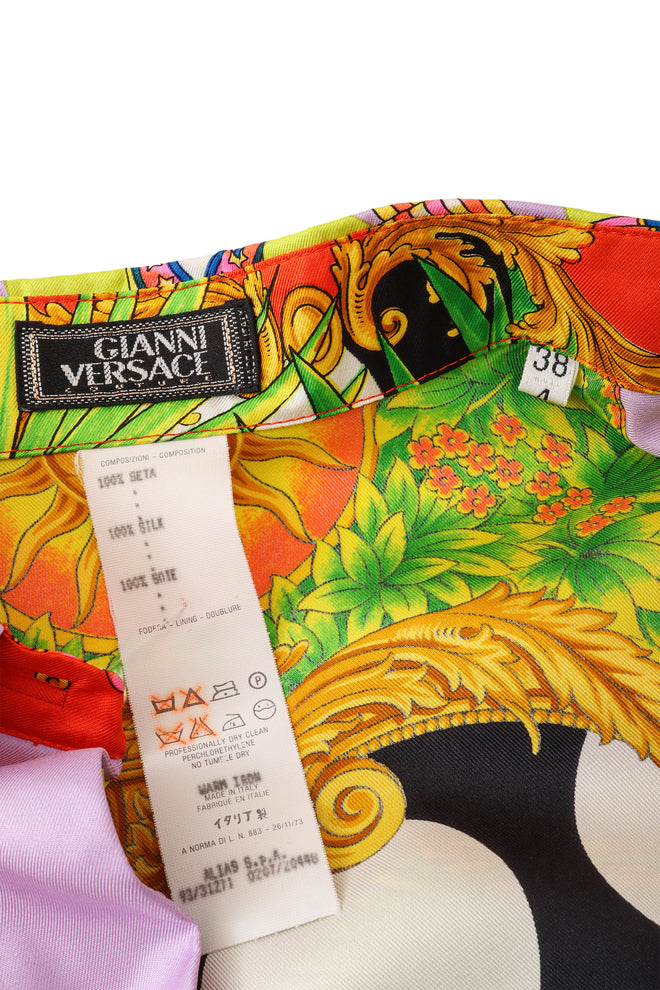 Miami dot blouse by Gianni Versace label @ Recess LA