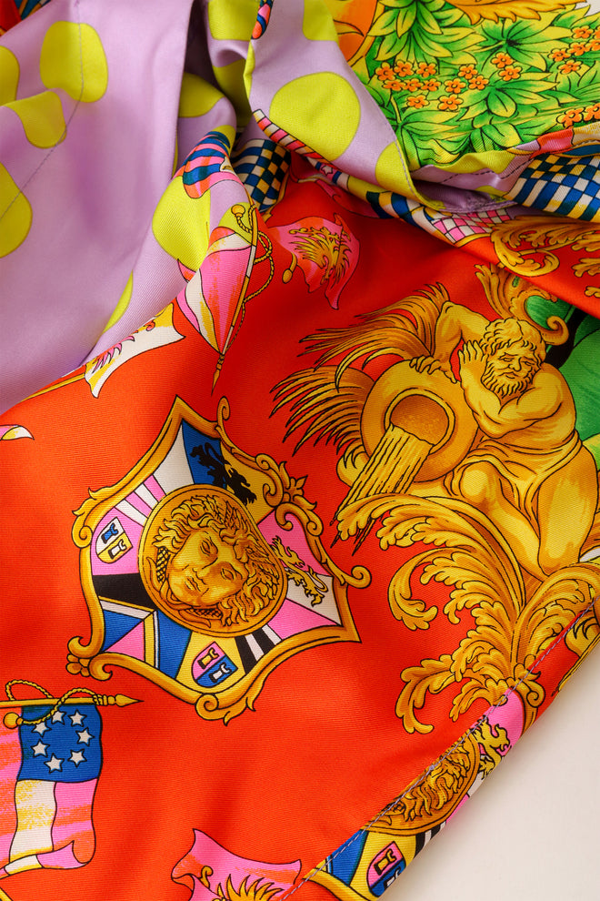 Miami dot blouse by Gianni Versace print close @ Recess LA