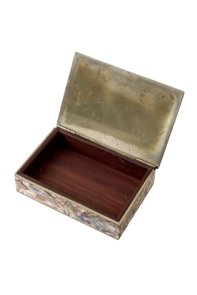 shell mosaic box open @ Recess LA 