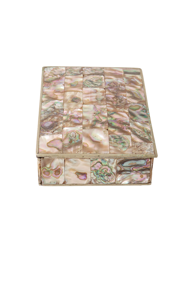 shell mosaic box side @ Recess LA 