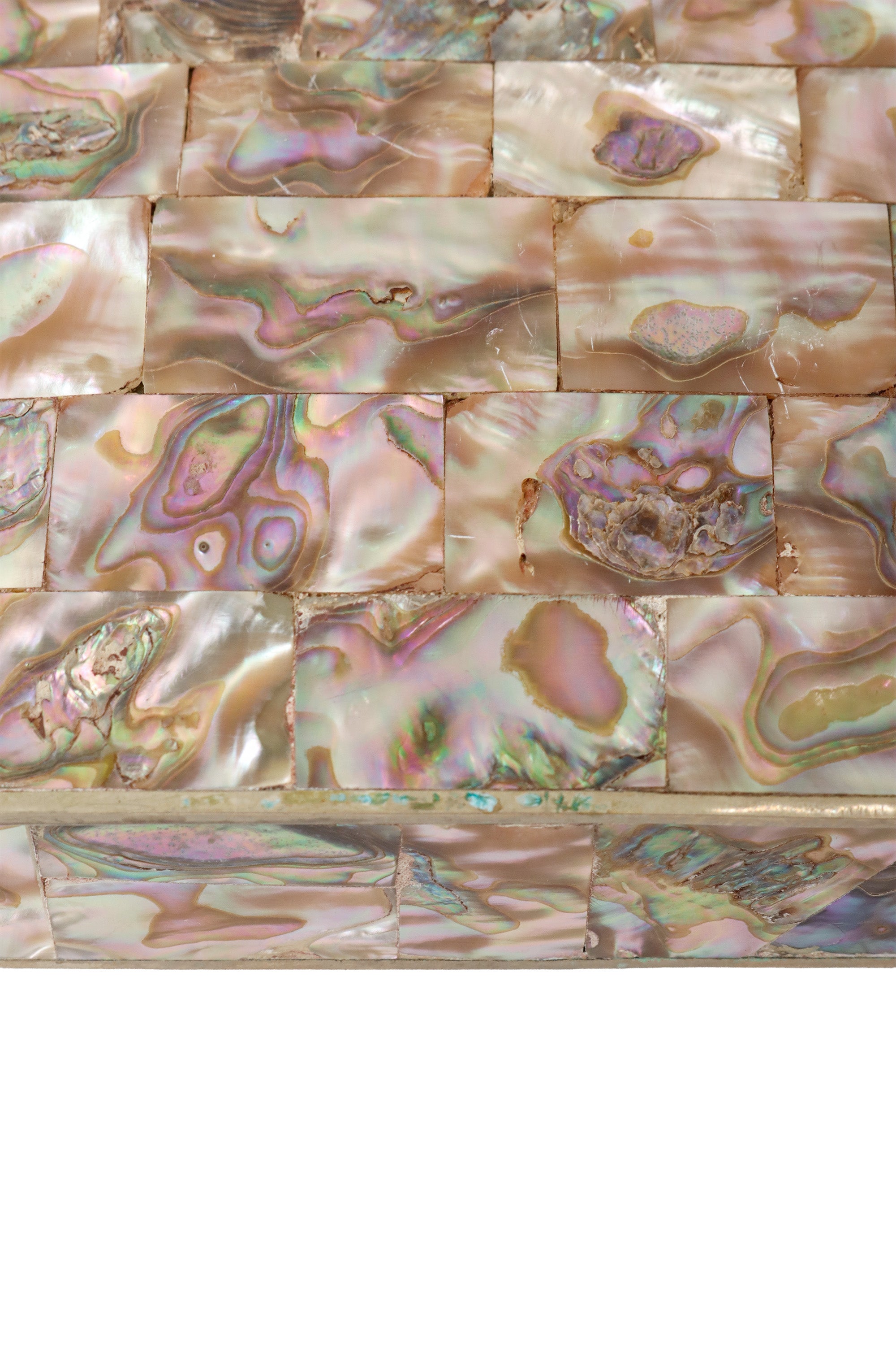 shell mosaic box mosaic close @ Recess LA 