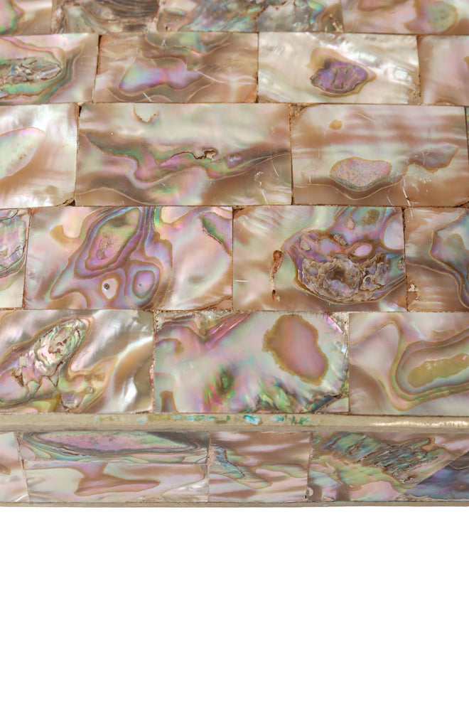 shell mosaic box mosaic close @ Recess LA 