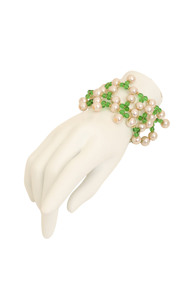 Pearl Beaded Bracelet II on mannequin @ Recess LA