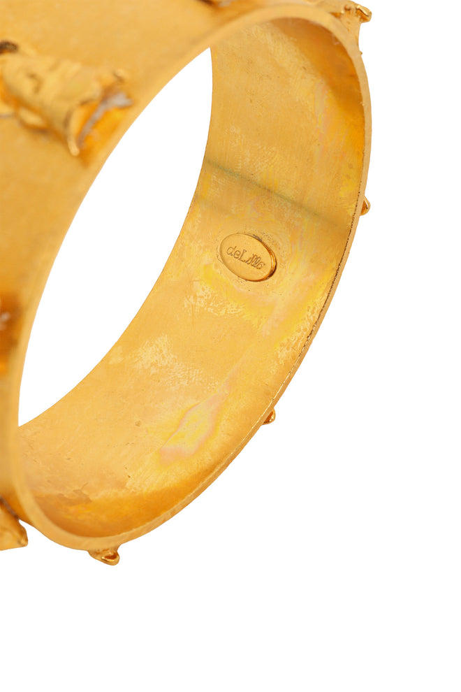 Vintage William deLillo King Cuff Bracelet I signature @ Recess LA
