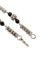 Vintage  Sautoir Crystal Rope Necklace fold over clasp @ Recess LA