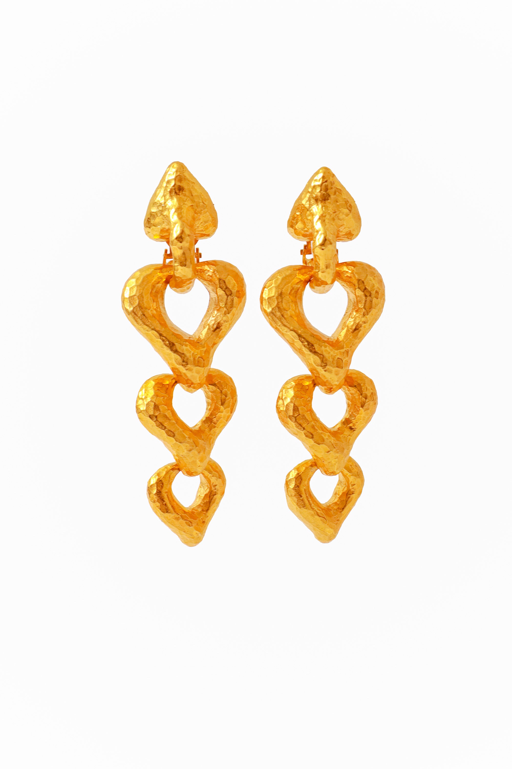  heart-link drop earrings @ Recess LA