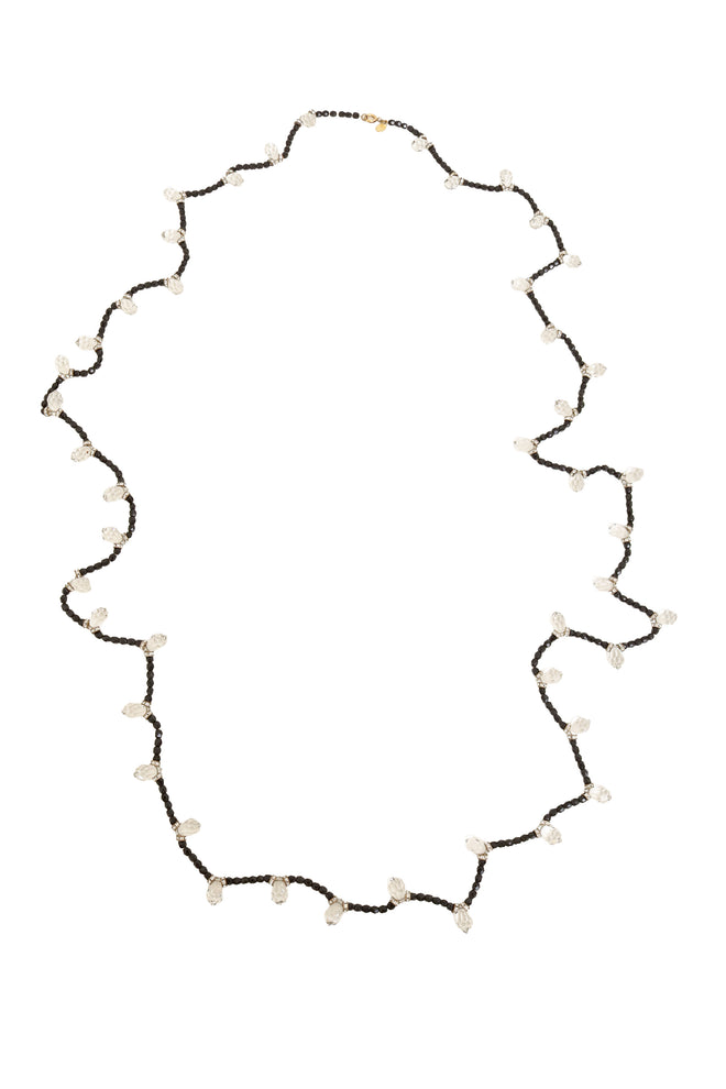 Vintage William deLillo Sautoir Crystal Drop Beaded Necklace @ Recess LA