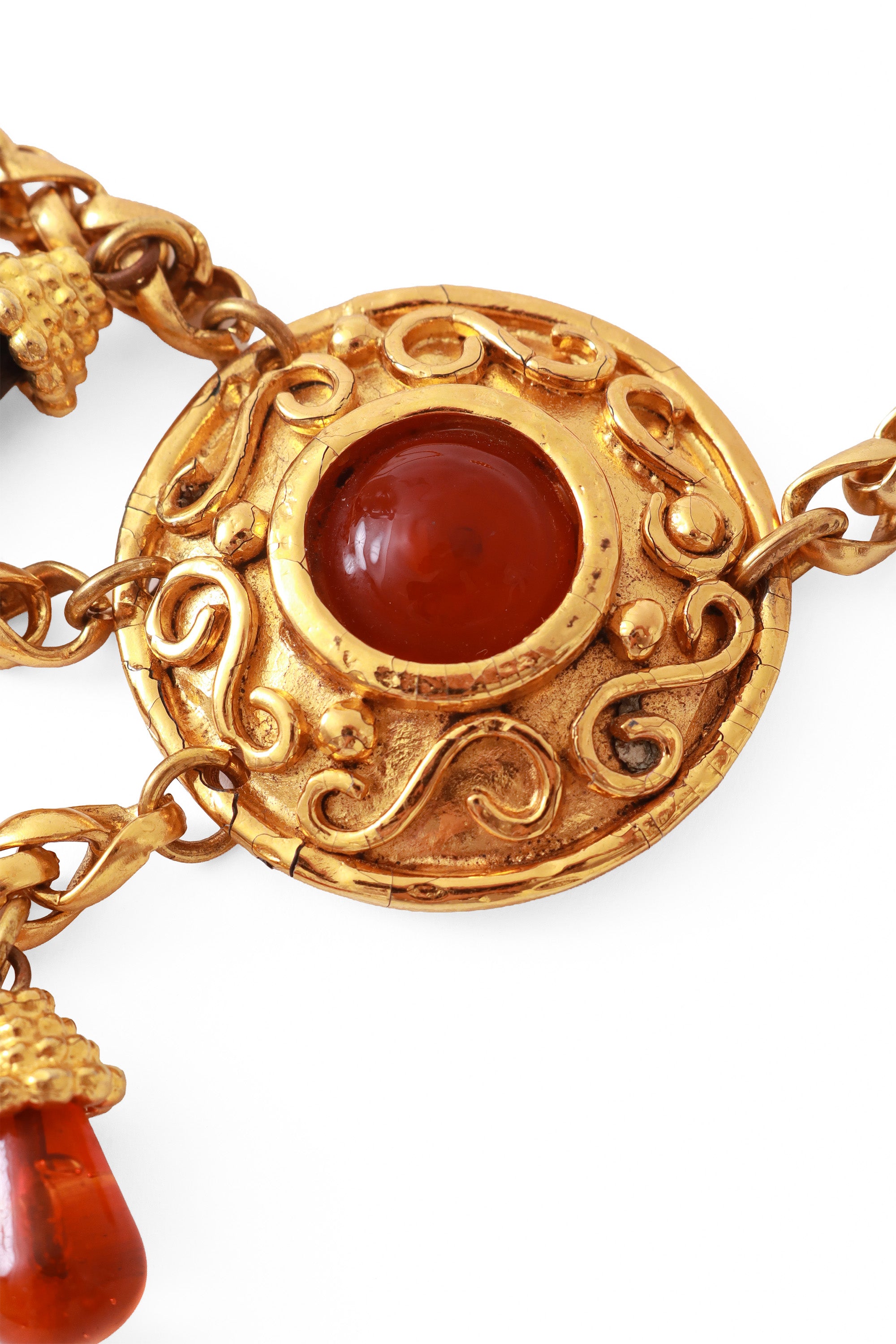 chain belt by Edouard Rambaud medallion @ Recess LA