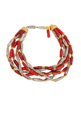 Vintage William deLillo Mottled Bead Choker @ Recess LA