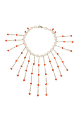 Vintage William deLillo Bead Fringe Waterfall Necklace @ Recess LA